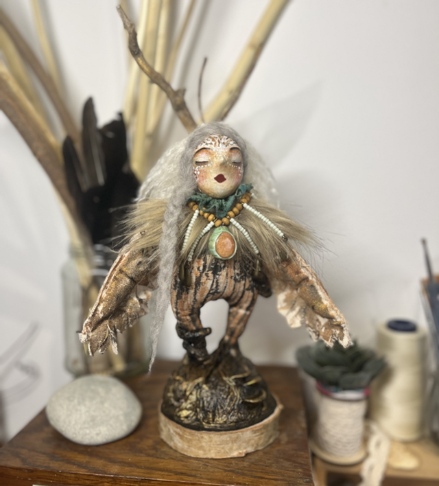 « Dama Blanca » Poupée d’art et d’intention 