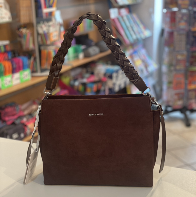 Borsa velluto marrone scuro - Regina Schrecker