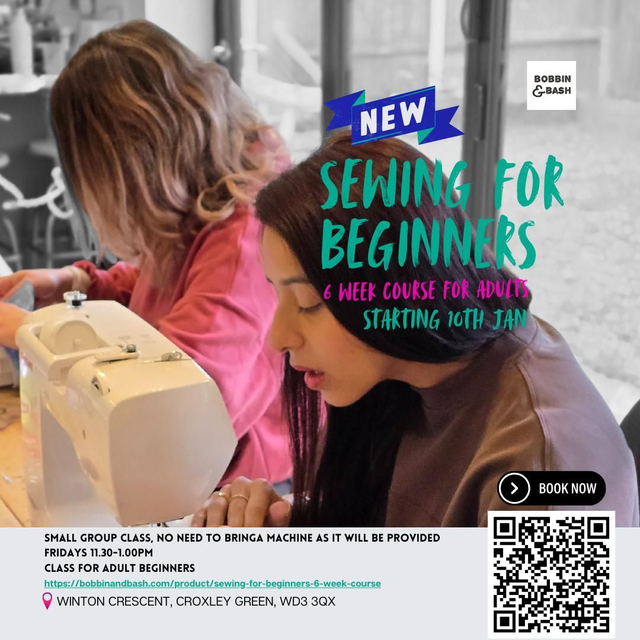 Sewing for beginners: 6 week course 