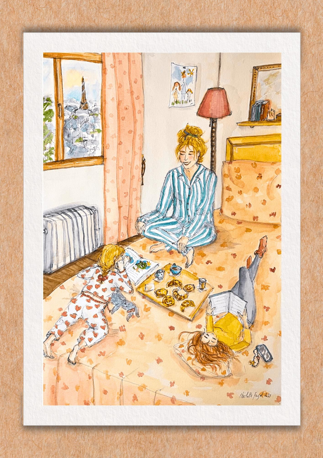 Dimanche matin à Paris - Tirage d'art