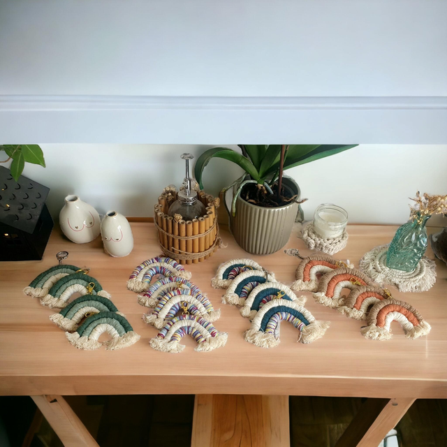 Grands porte clefs arc en ciels 🌈