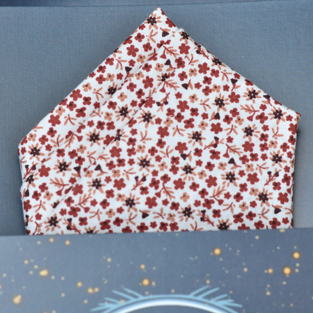 Pochette costume - Flora - Bordeaux