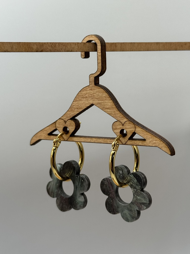 Boucles d’Oreilles « Fleurs Rétro » Galaxie