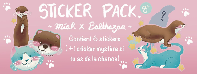 Sticker pack Míah et Balthazar
