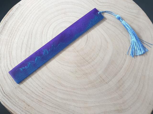 Marque page bleu - violet