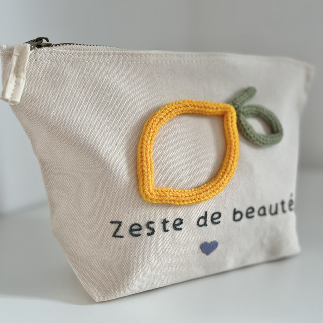 Pochette coton « zeste » à personnaliser
