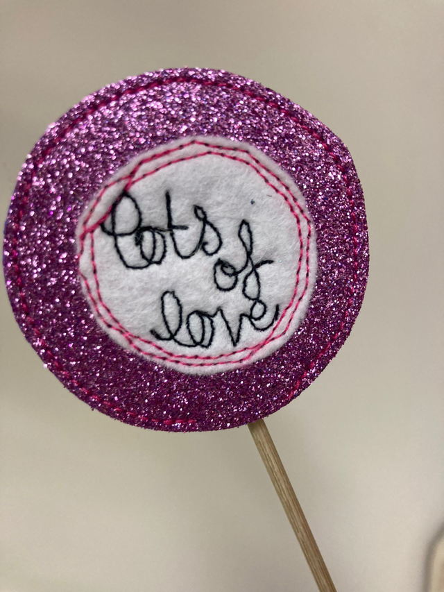 Coco Clementine Studio: Lots of Love Plant Topper