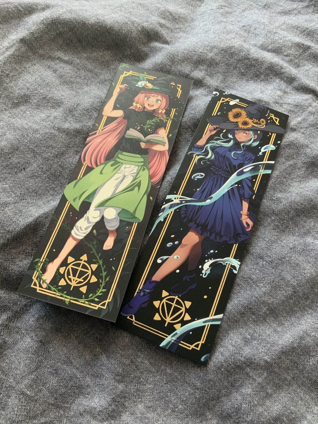 Marque-pages recto/verso dorés