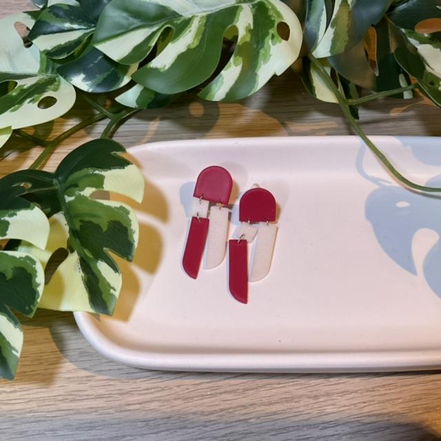 Farbe: Ohrstecker mit Anhänger #0584