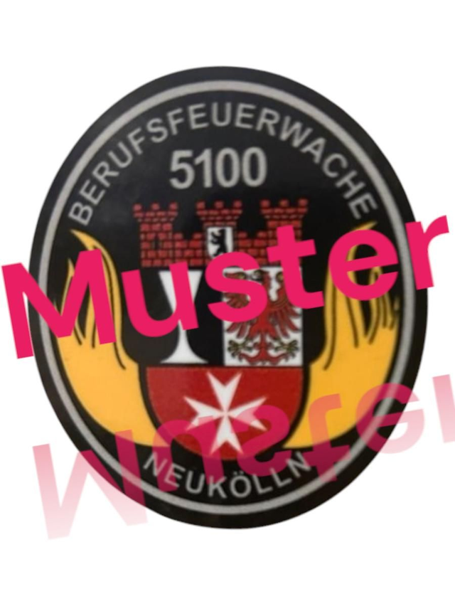 Aufkleber Berufsfeuerwache 5100 Neukölln 