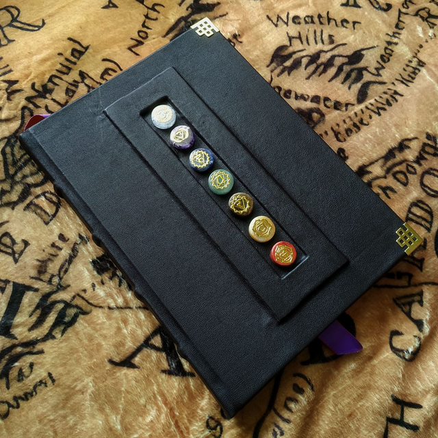Grimoire cuir "7 Chakras"