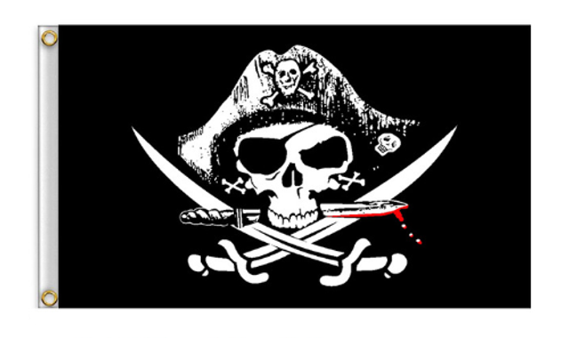 Drapeau Pirate Tricorne