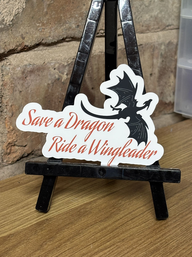 Save a Dragon | Fourth Wing Sticker