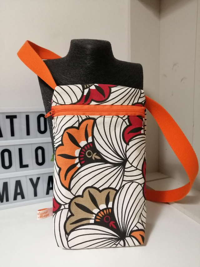 Pochette bandoulière wax en tissu 