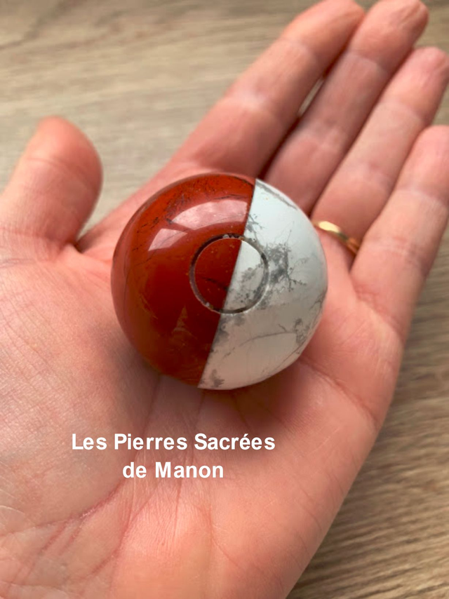 Boule Howlite et Jaspe Rouge Pokémon