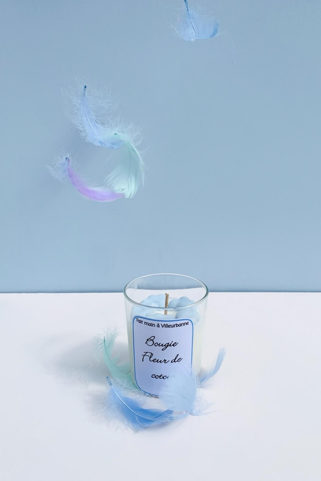 Bougie fleur de coton 170g