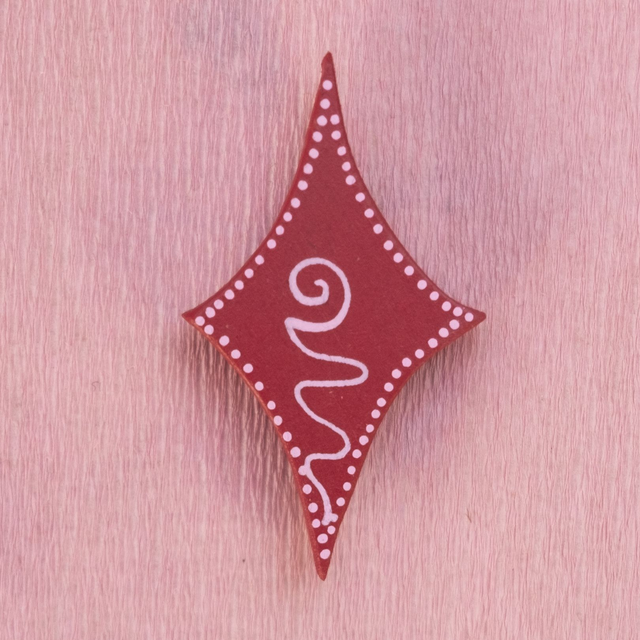 Magnet - Etoile Rouge et Rose