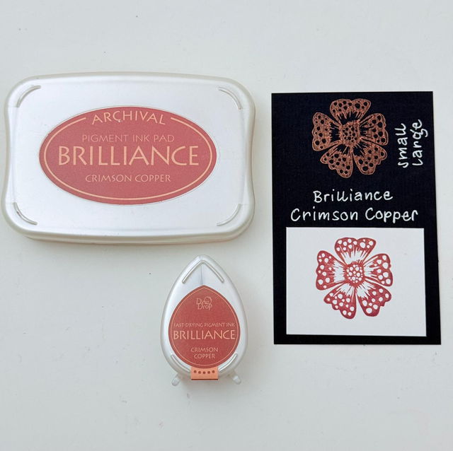 Brilliance Stempelkissen Crimson Copper gross & klein