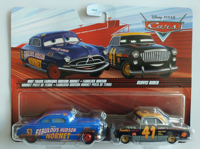 Disney Pixar Cars 3 - Dirt Track Fabulous Hudson Hornet & Clovis Rider