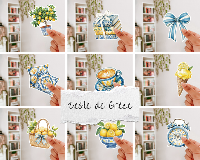 Pack de 9 stickers - Zeste de Grèce 