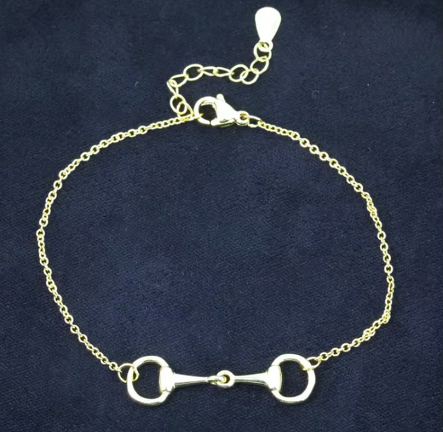 Snaffle Bit Adjustable Size Bracelet