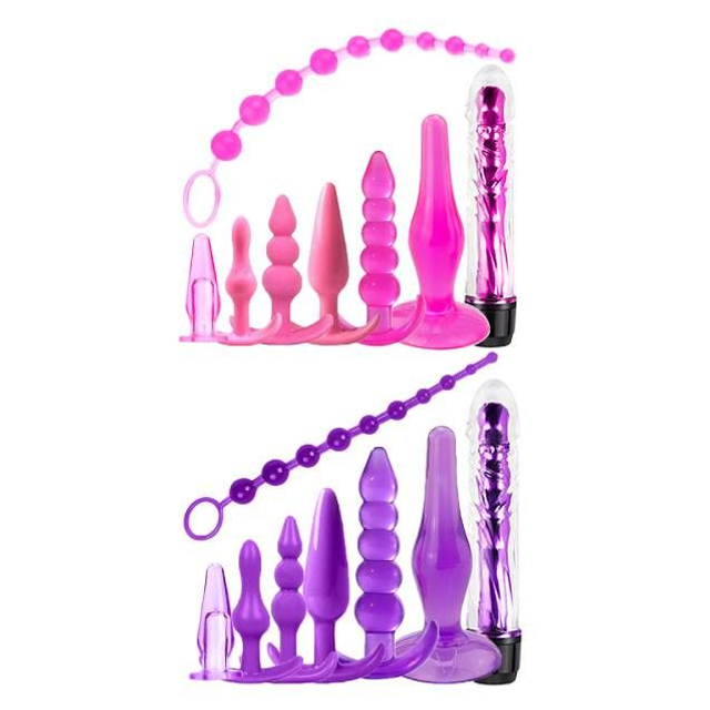 Kit 7 Plugs Anal e Vibrador 