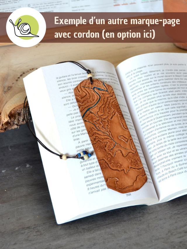 Marque-page "Gorges de l'Ardèche" - 7 / Du Cirque de Gaud à l'Aiguille de Gournier (cordon en option)