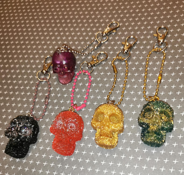 Porte clés tête de mort 