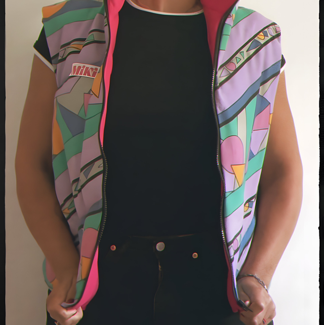 1/2 Veste multicolore