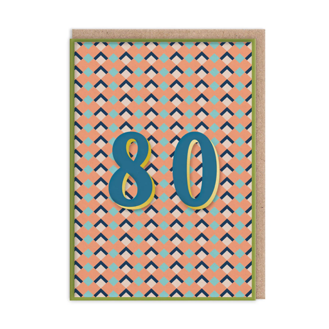 80 Birthday Card