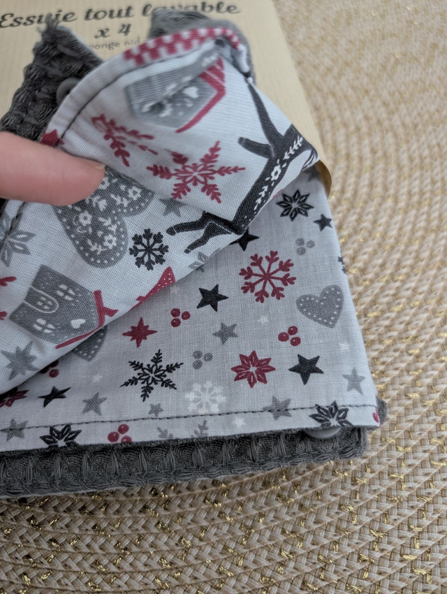 Essuies tout lavables Noël