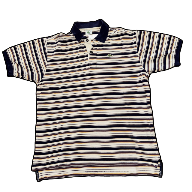 Lacoste Polo Shirt Coloured Stripes - XL