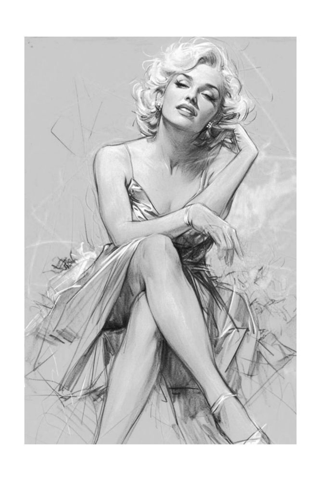 Marilyin Monroe Movies Art Print