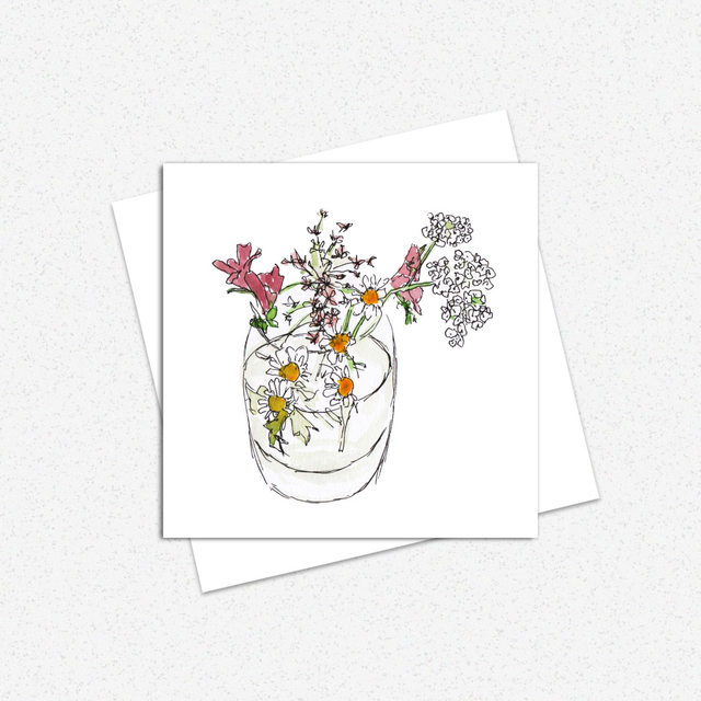 Daisy Glass Greeting Card 