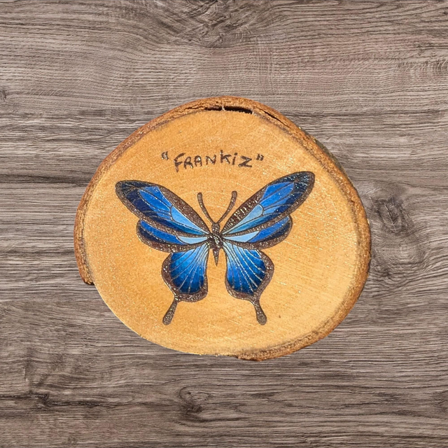 Rondin Korotaki - "papillon Bleu"