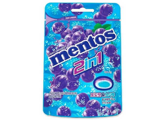 Mentos 2in1 Druivensmaak
