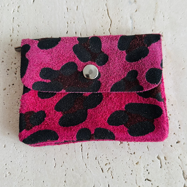 Portemonnee panter roze