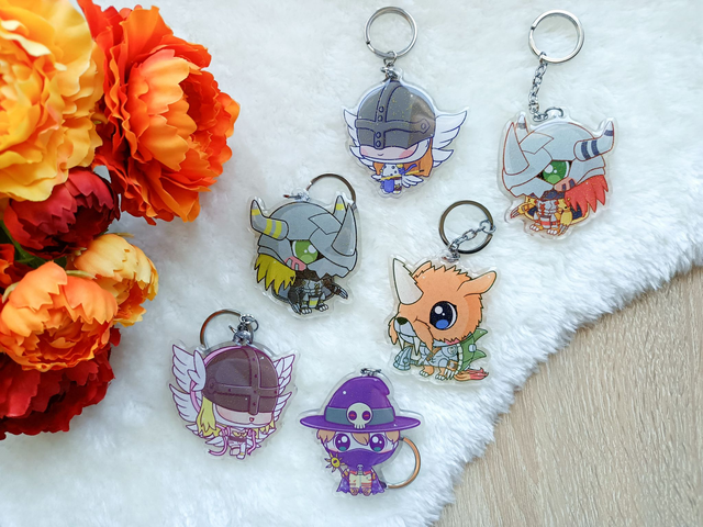 Digimon - Llaveros/Keychains
