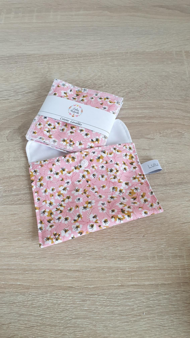 Pochette imperméable FLEURI ROSE