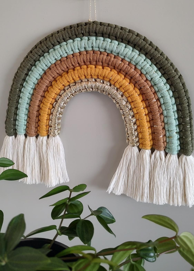 Arc-en-ciel macramé - Déco murale bohème - SAVANA