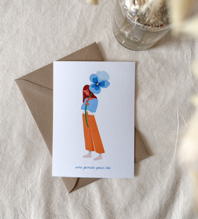 Carte Une pensée pour toi