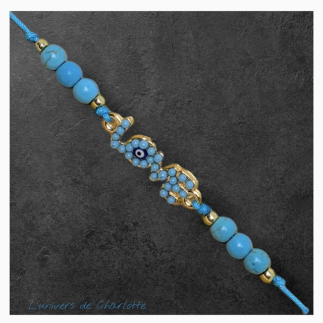 Bracelet "Turquoise" réglable T-01
