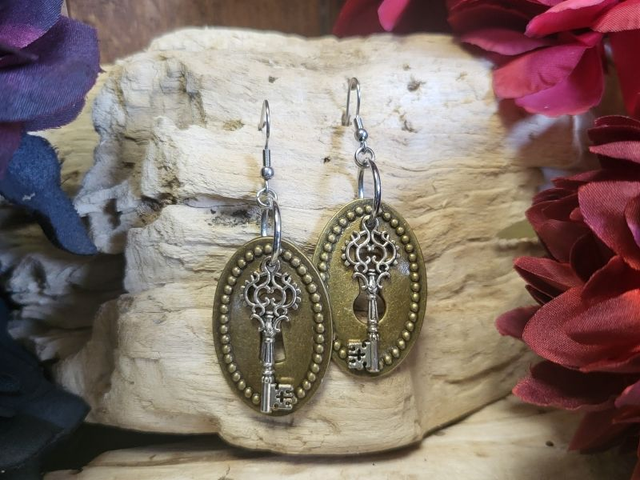 Boucles d'Oreilles "Serrures des Ombres"