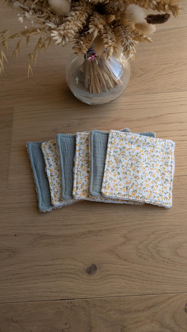 Lot de lingettes lavables 