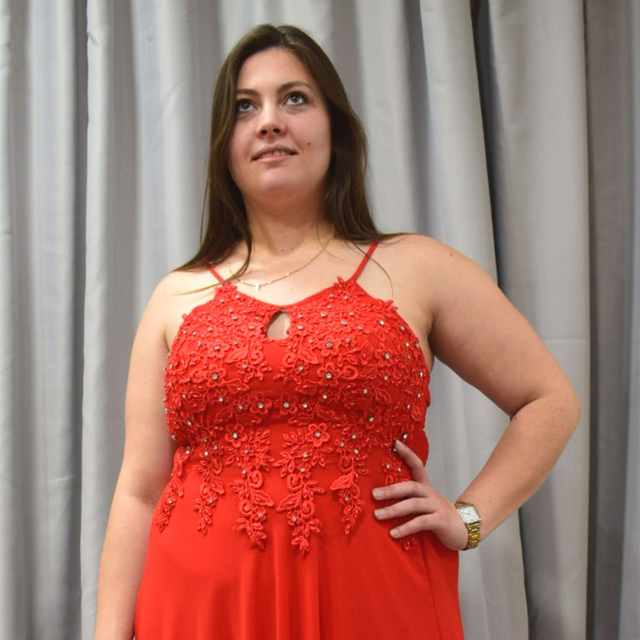 Robe de soirée longue rouge