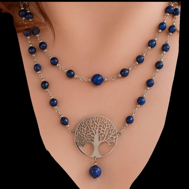Collier Lapis-lazuli ~ Sérénité,Equilibre,Force