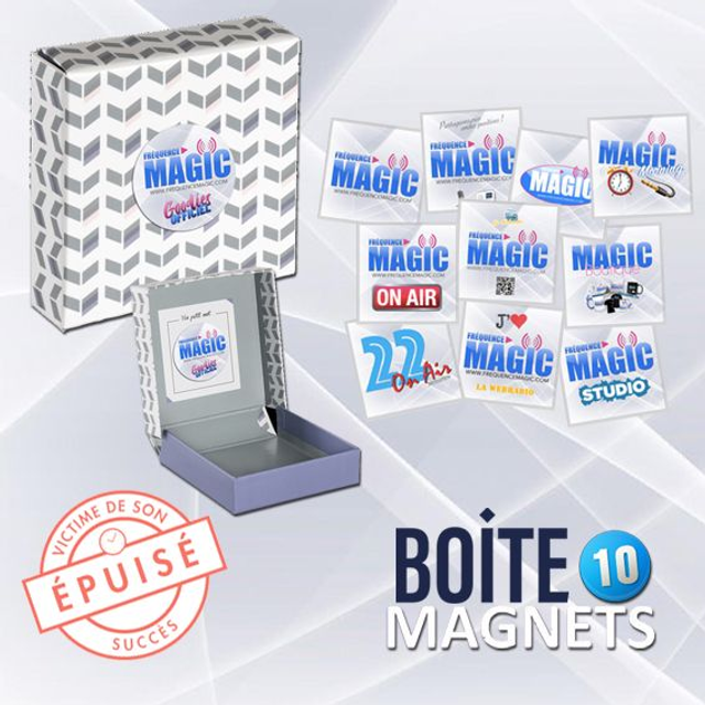 BOITE DE 10 MAGNETS