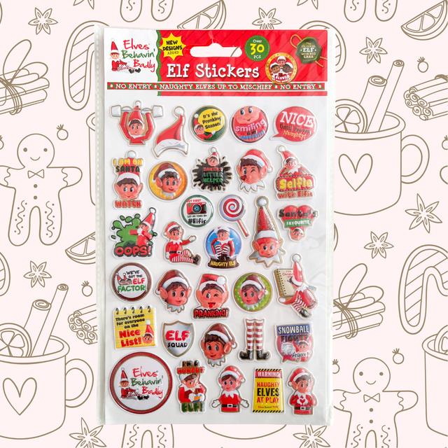 Set de 30 stickers de lutins (Version 1)