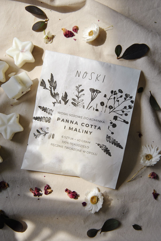 Woski zapachowe | Panna Cotta i maliny