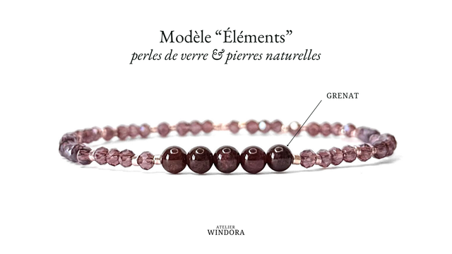 Bracelet | Grenat - Éléments V2